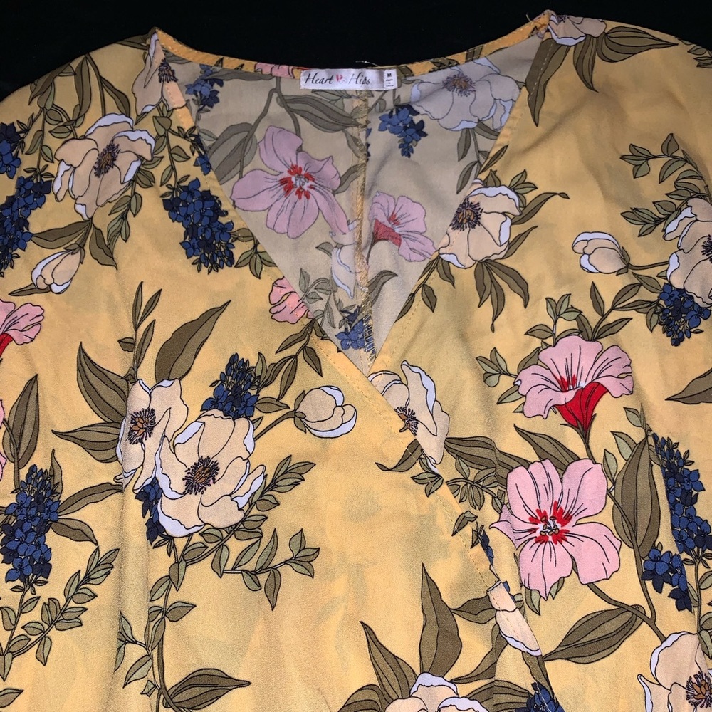 Heart Hips yellow blouse